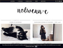 Tablet Screenshot of nolwenn-c.com